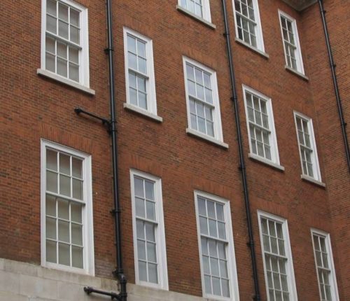 Sash windows installed at Carlos Place