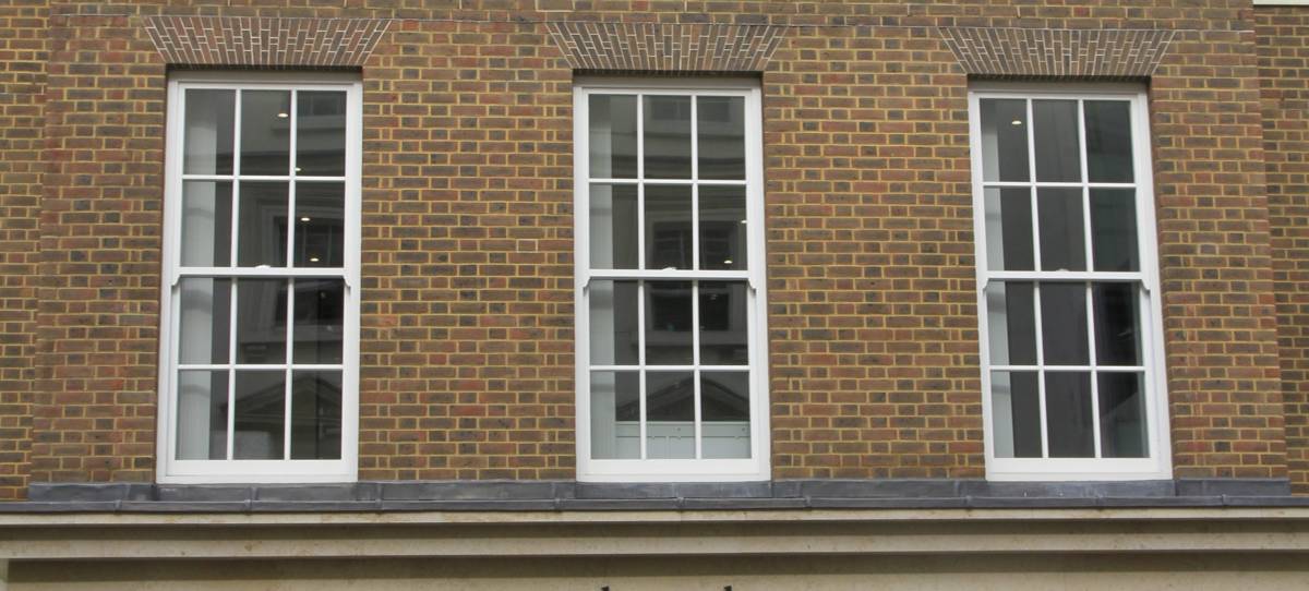 Traditional spring sash windows Bloomsbury Plaza