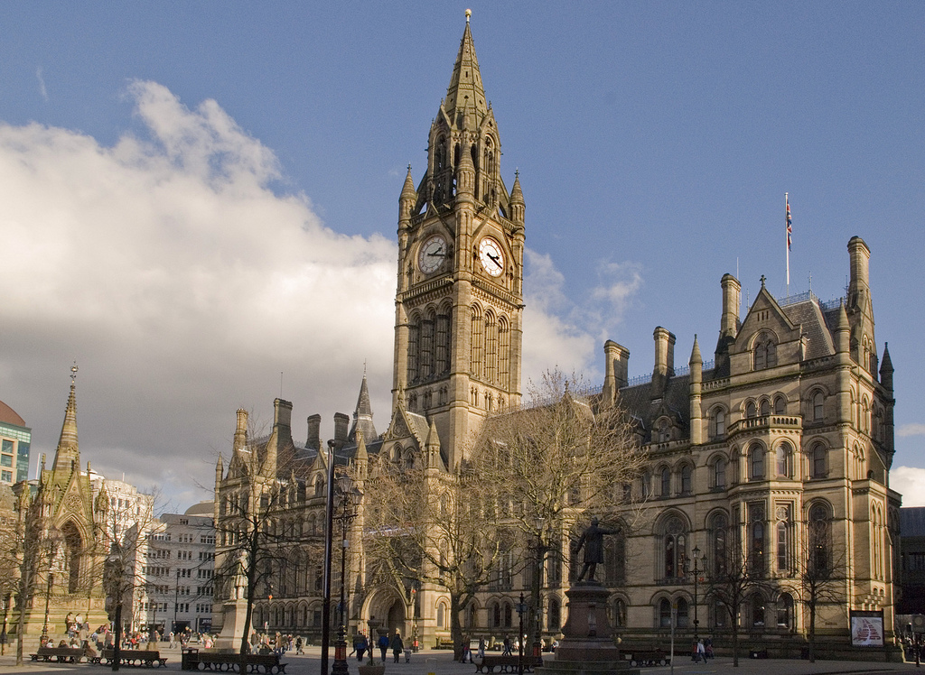 Manchester Town Hall from Lloyd Street