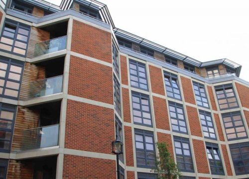 Double-glazed timber tilt and turn windows Brabazon house